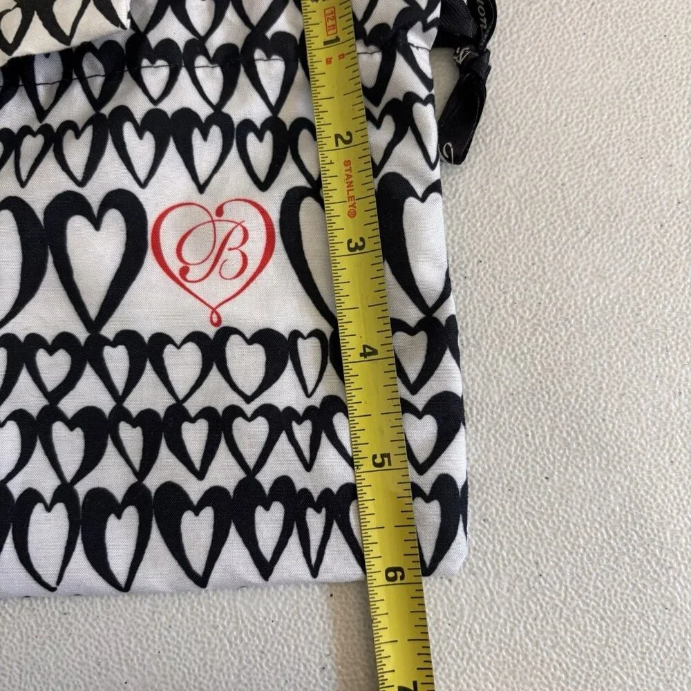Brighton Heart Jewelry Cloth Gift Bags Lot Of 3 Diffrent Size